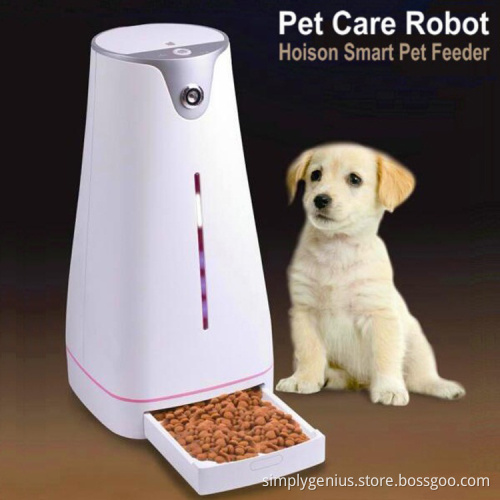 4L automatic dog cat rabbit pet feeder with smart app control with wifi camera speaker